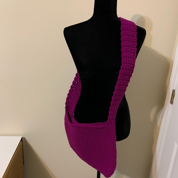 Crossbody Bag Handmade Crochet - Picture 9 of 16